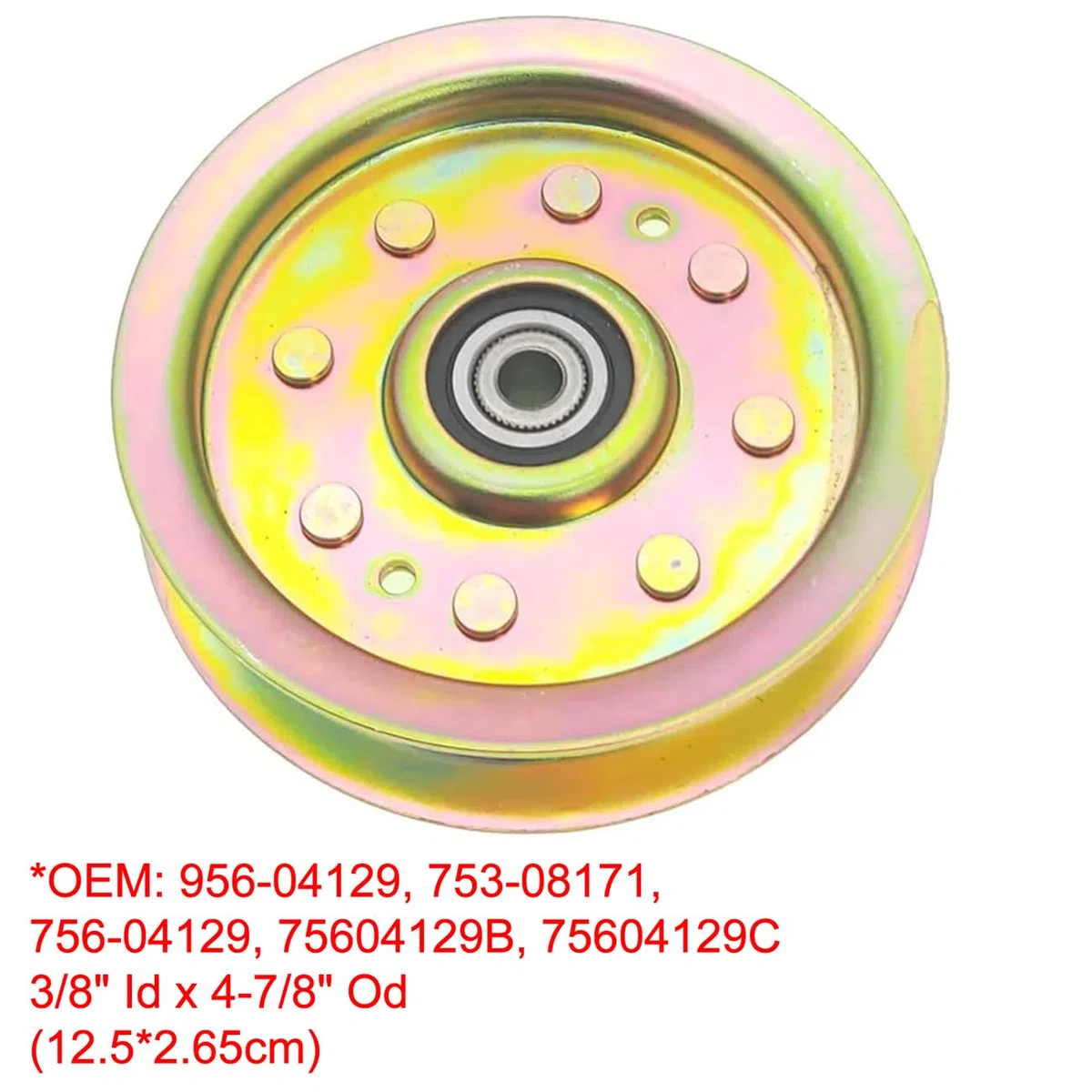 756-04129 Puleggia folle piatta compatibile con Cub Cadet 956-04129 956-04129C 756-04129B 756-04129C MTD 753-08171 756-04129B 756-04129C 956-04129C 6-041 29 956-04129C - Confezione da 2
