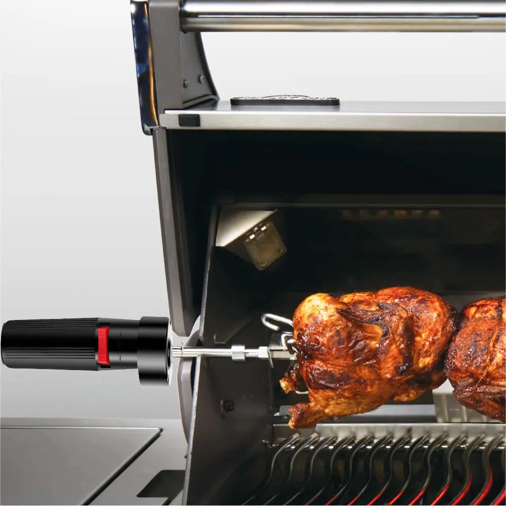 Girarrosto per Barbecue, 1,5 V, Barbecue Rotator Spiedo Mini Motore Elettrico per Barbecue Resistente A velocità Multipla per Basso Rumore Accessorio per Il Campeggio Supporto