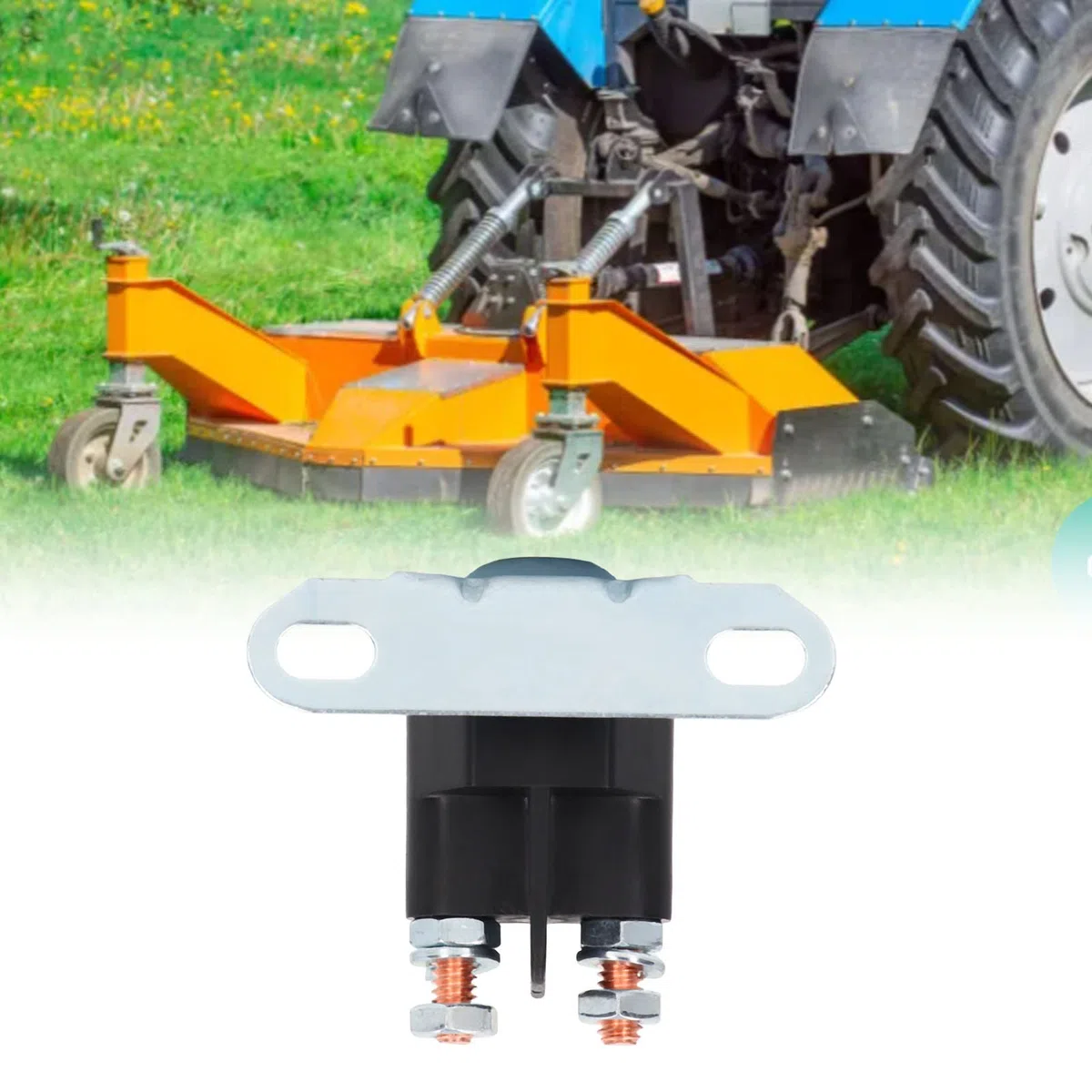 Alluminio ABS Rame DC 12V Relè di Avviamento Solenoide Trattorini Prato Accessori Parte di Ricambio per MTD 725 04439B