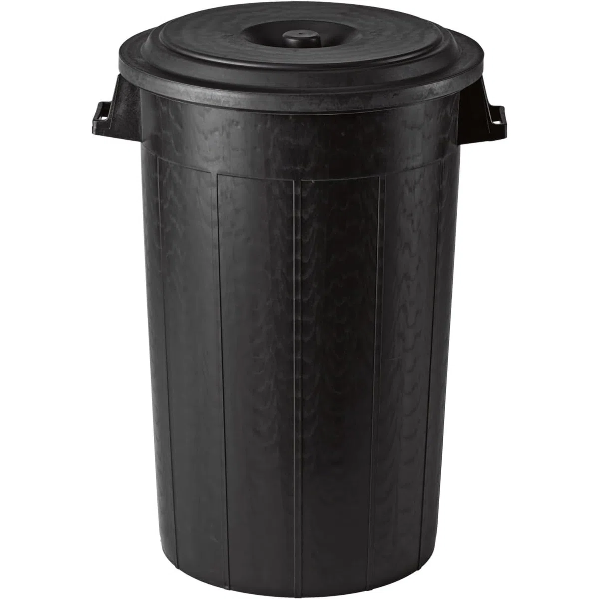 Bidone da Giardino Con o Senza Coperchio, Capacità 50 70 100 120 Lt, Pattumiera Contenitore Rifiuti Spazzatura, Esterno, con Manici, in Plastica, Tino Mastello (120 Lt con coperchio)