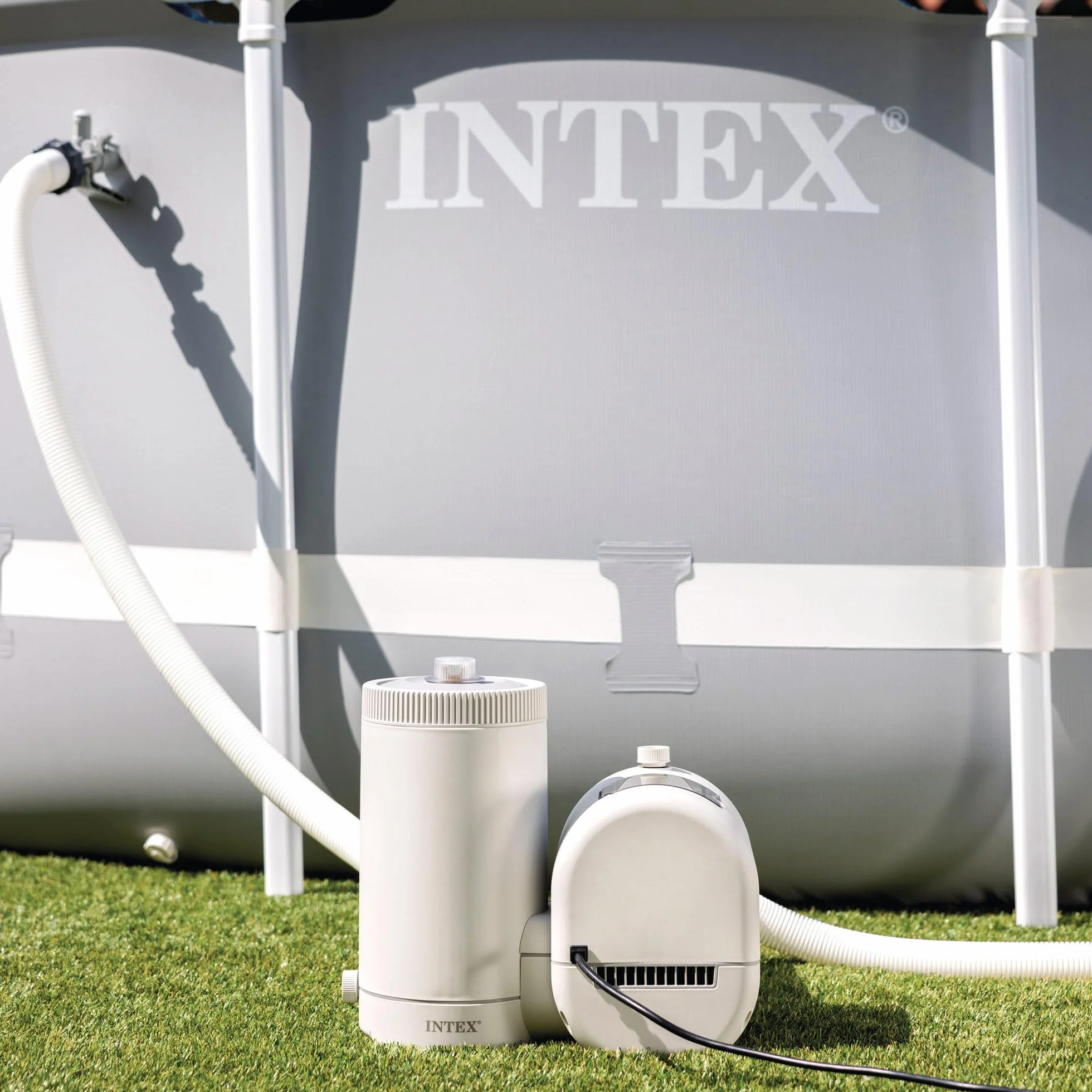 Intex 26634 - Pompa Filtro a Cartuccia Krystal Clear, per Piscine Frame ⌀ 732 cm, 9463 L/h