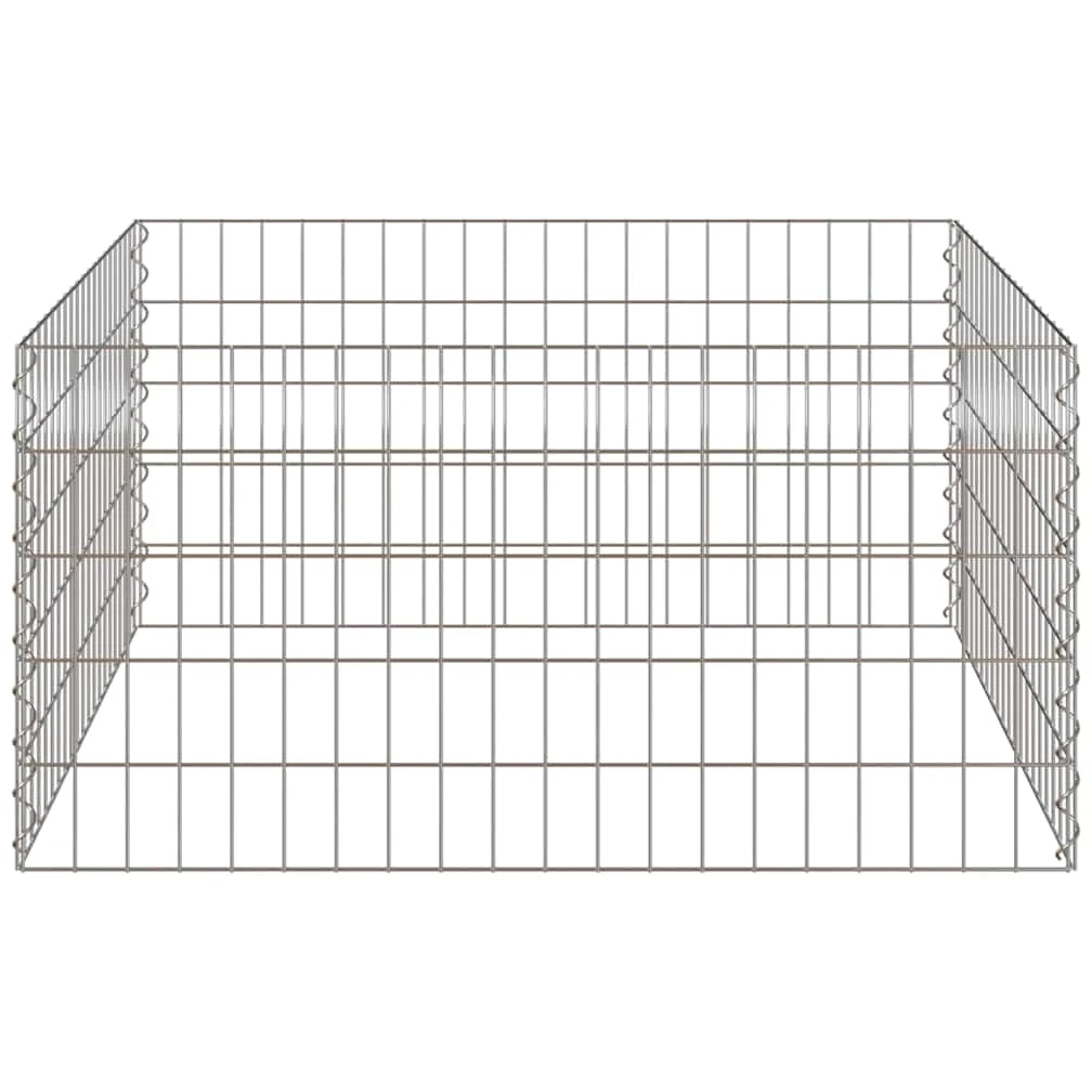 Compostiera quadrata da 100 x 100 x 50 cm, in ferro robusto per rifiuti da giardino, compostaggio efficiente, design salvaspazio, ideale per giardinieri attenti all'ambiente