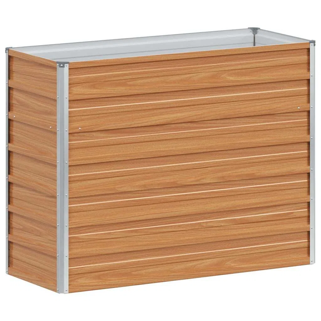 Letto Rialzato da Giardino in Acciaio Zincato 100x40x77 cm | Fioriera rialzata per coltivare piante, fiori ed erbe aromatiche su balcone, terrazzo o nel proprio orto domestico.