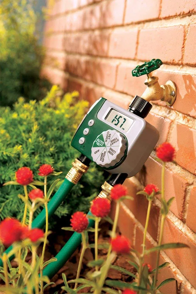 Orbit 58910 Timer programmabile per rubinetto, 2 uscite, verde