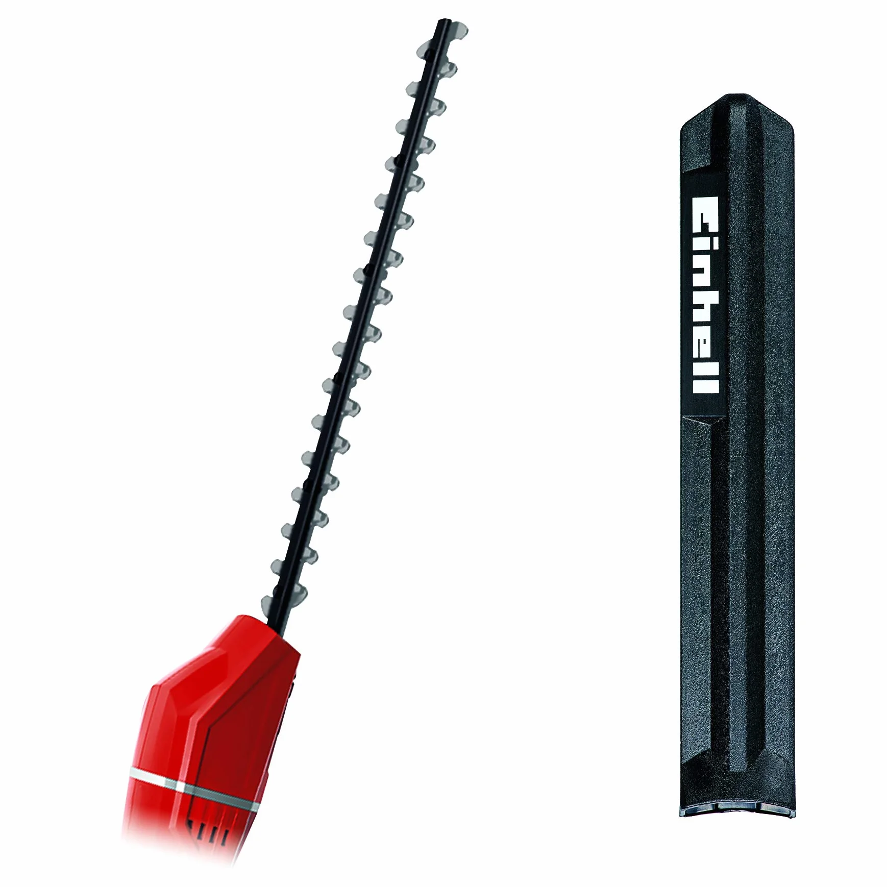 Einhell Tagliasiepi a batteria per GE LC 18 Li T (lunghezza di taglio 40 cm, 1.700 tagli/min., Metal Gear, Coltelli in Acciaio lasergeschnittenem e diamantgeschliffenem, incl. stabile)
