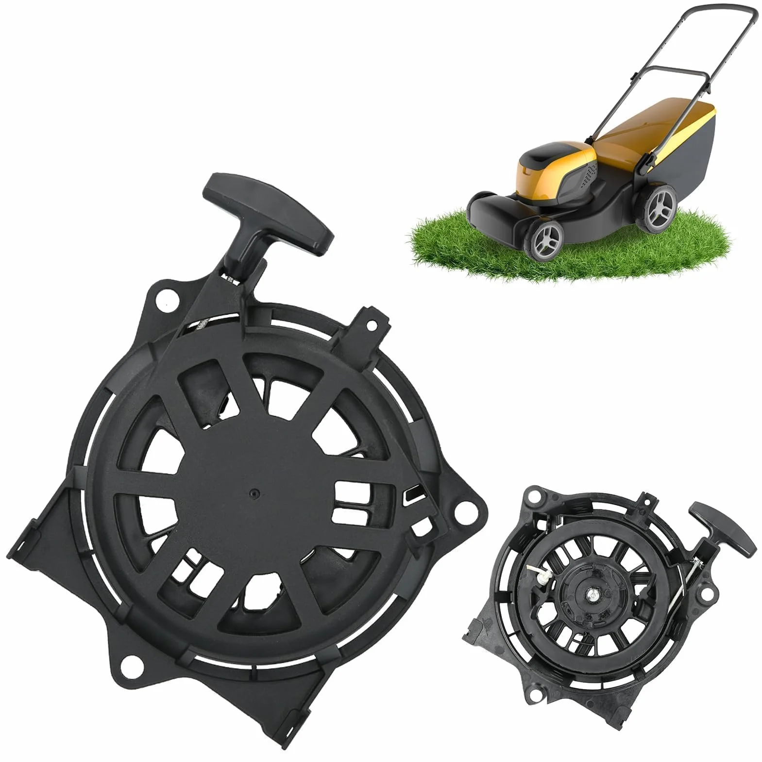 Agatige Avviamento A Strappo, Gruppo Avviamento A Strappo, PVC Di Ricambio Gruppo Avviamento Tosaerba Attrezzatura Tagliaerba Da Giardino Adatta Per Honda GC190 GCV190 28400 ‑ Z0M ‑ 801