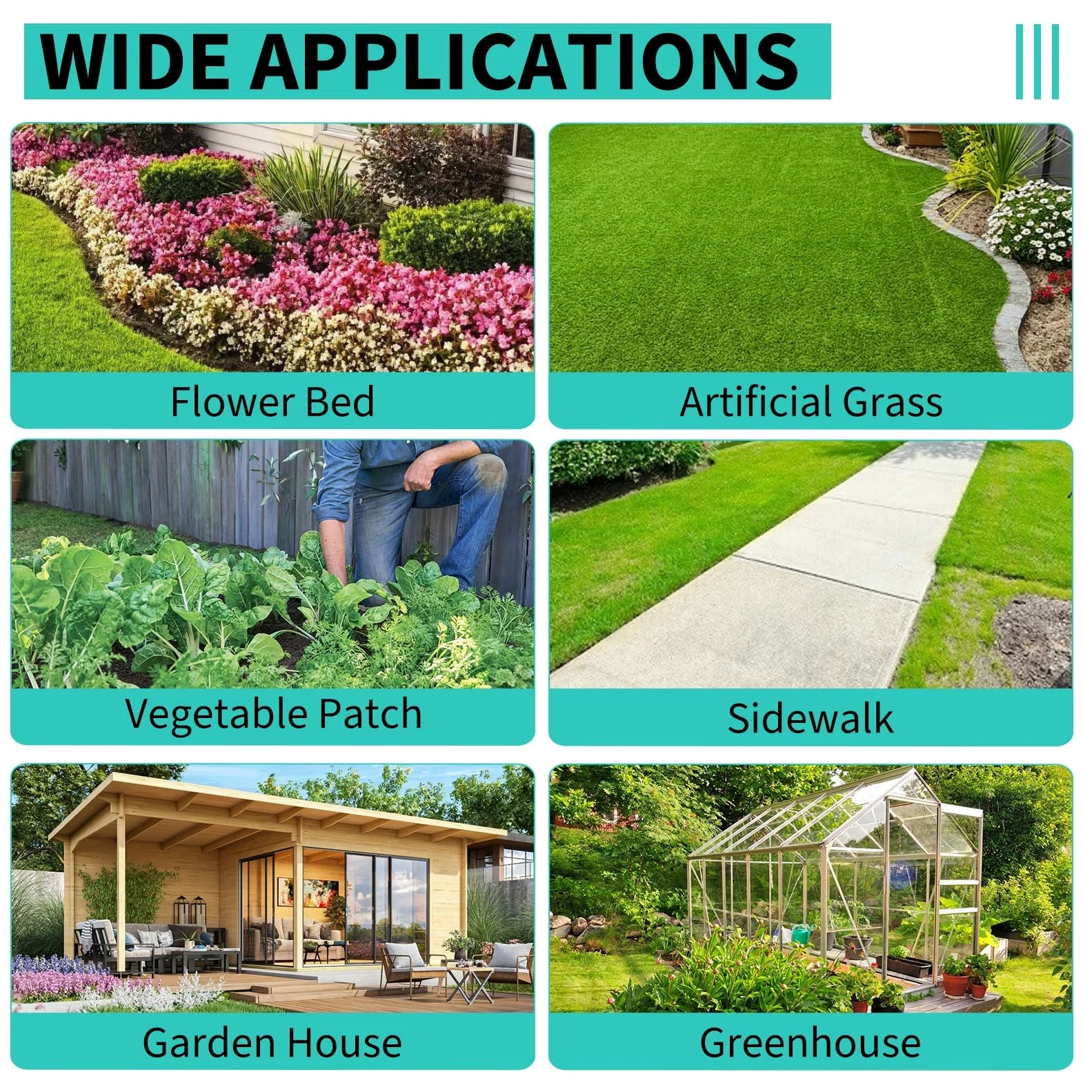 Garvee Telo Pacciamatura 1.2x30m, Tessuto Anti Erbacce Professionale 108g/m², Telo per Orto e Giardino Alta Resistenza, Geotessile Permeabile UV Stabilizzato per Controllo Infestanti