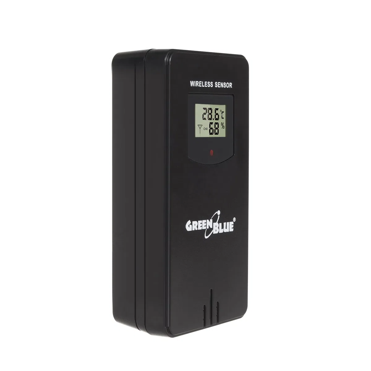 GreenBlue GB215 - Stazione meteo WiFi con app Tuya, sensore esterno wireless, display a colori, barometro, igrometro, previsioni meteo, calendario e fase lunare, IPX4, adattatore e batterie AA incluse
