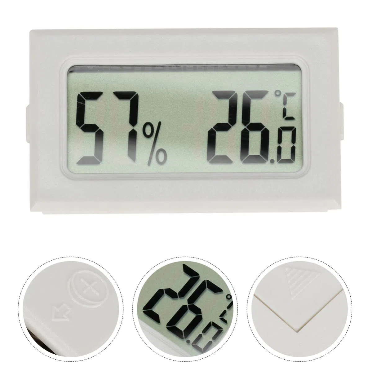 SUPVOX 10pezzi Mini Termometro Igrometro Digitale Senza Filo per Misurazione Temperatura e umidità Ambienti Interni Ed Esterni Display LCD con Prolunga Integrata per Terrari e