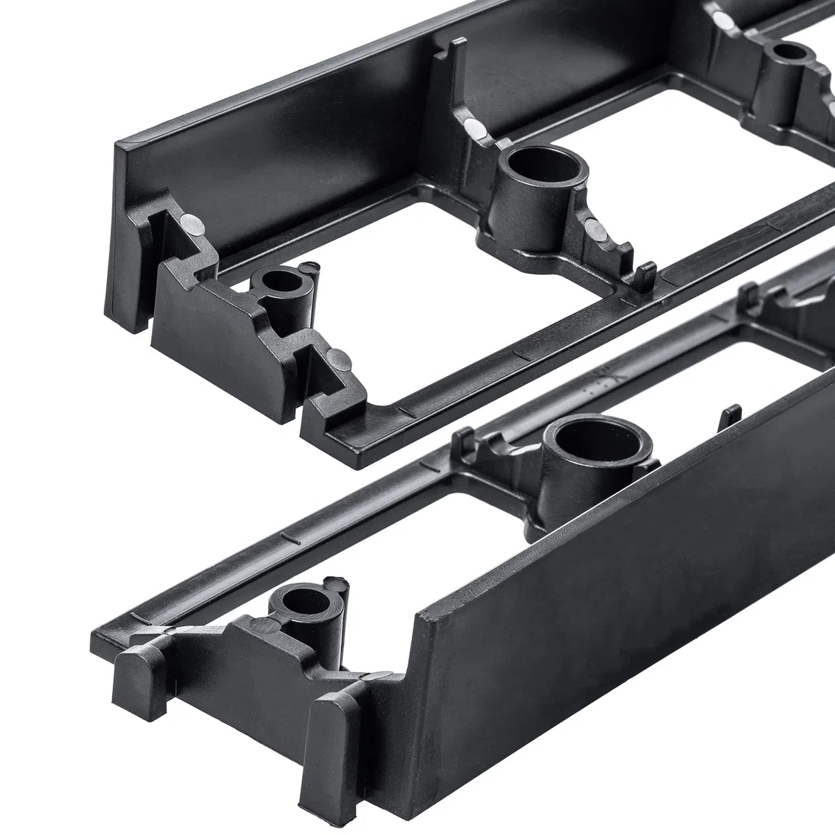 Kadax Lawn, 45 mm, 50 pezzi + 150 unghieletto realizzato in plastica, telaio da prato con un sistema di clicdi falciaturadi (nero, set d)