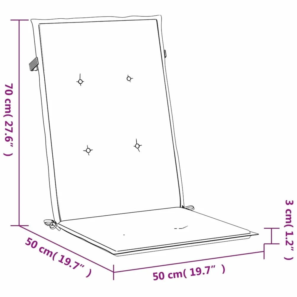 vidaXL 6x Cuscini per Sedie da Giardino Eleganti Morbidi Resistenti Arredi per Esterni Tessili Decorativi Grigi 120x50x3 cm in Tessuto Oxford