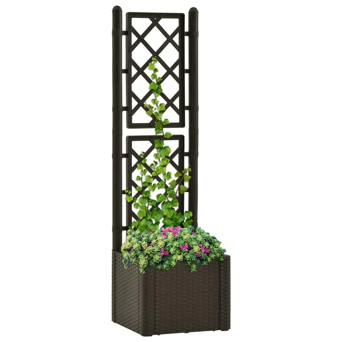 ShGaxin Arriate, Tavolo Da Coltivo, Orto Domestico, Arriate Da Giardino, Coltivazione Di Piante Aromatiche, con Traliccio e Sistema di Irrigazione Automatica Moca