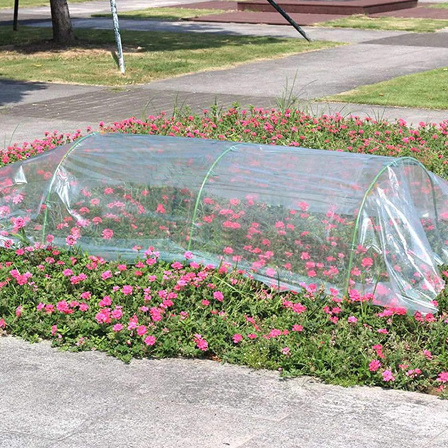 CYH 2M x 3M Telo Protettivo per Serra Polietilene, Telo Serra Trasparente, Extra Spessa Pellicola Protezione Plastica Trasparente per Serra, Giardino, Ristrutturazione, Architettura 125Mu / 500G