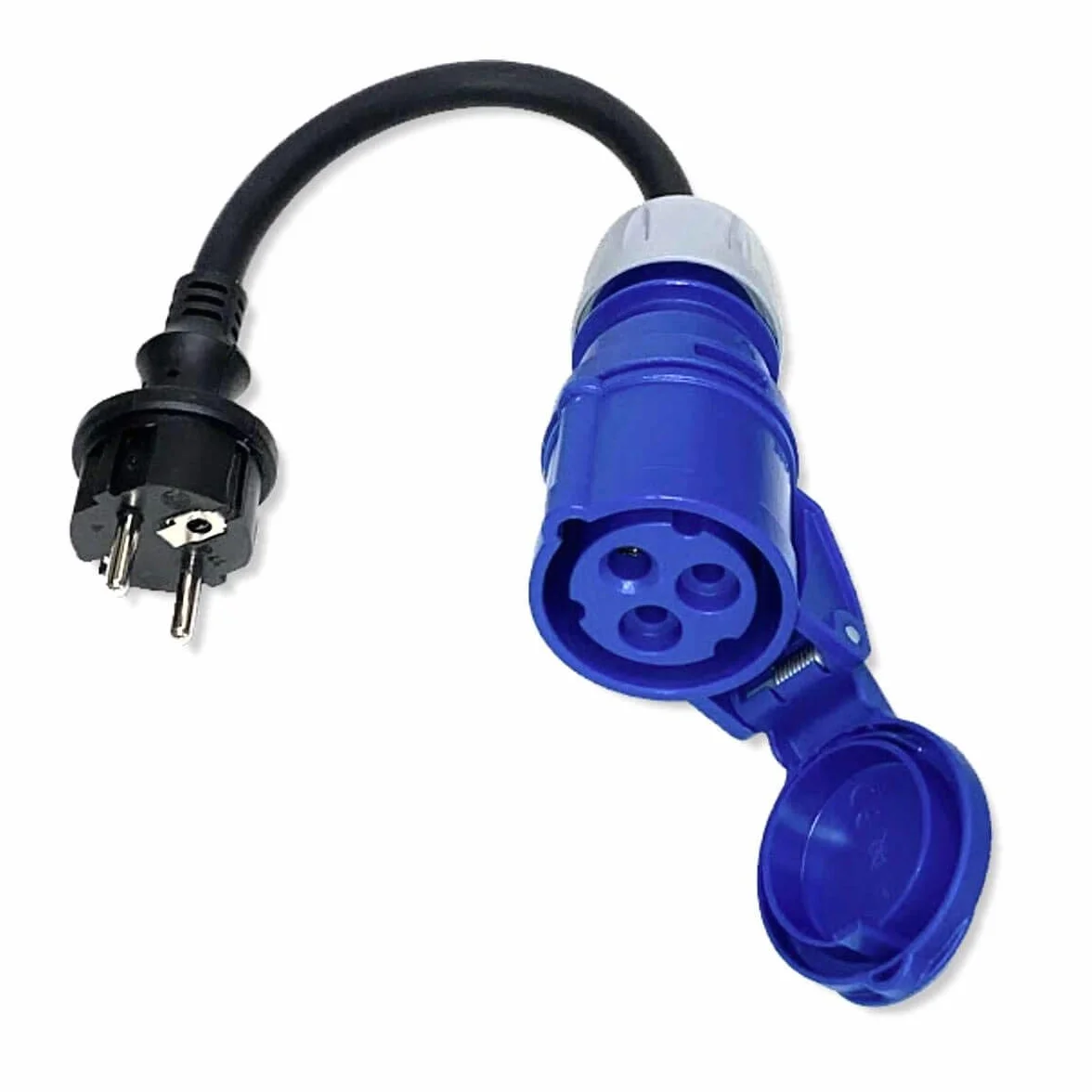 Adattatore campeggio CEE cavo spina di accoppiamento scatola di protezione set - per campeggio, barca, camper e caravan - Cavo H07RN-F 3x2,5 mm² Adattatore di alimentazione 230V 16A