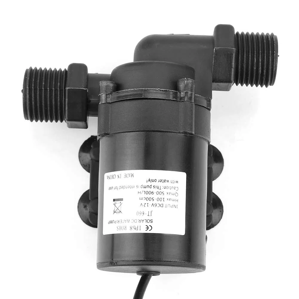 Mini DC-B Minus Pompa Acqua per Scaldabagno Solare 12V 0-80℃ Pompa di Circolazione Acqua Calda 12V Zaojiao DC 12X10X6Cm