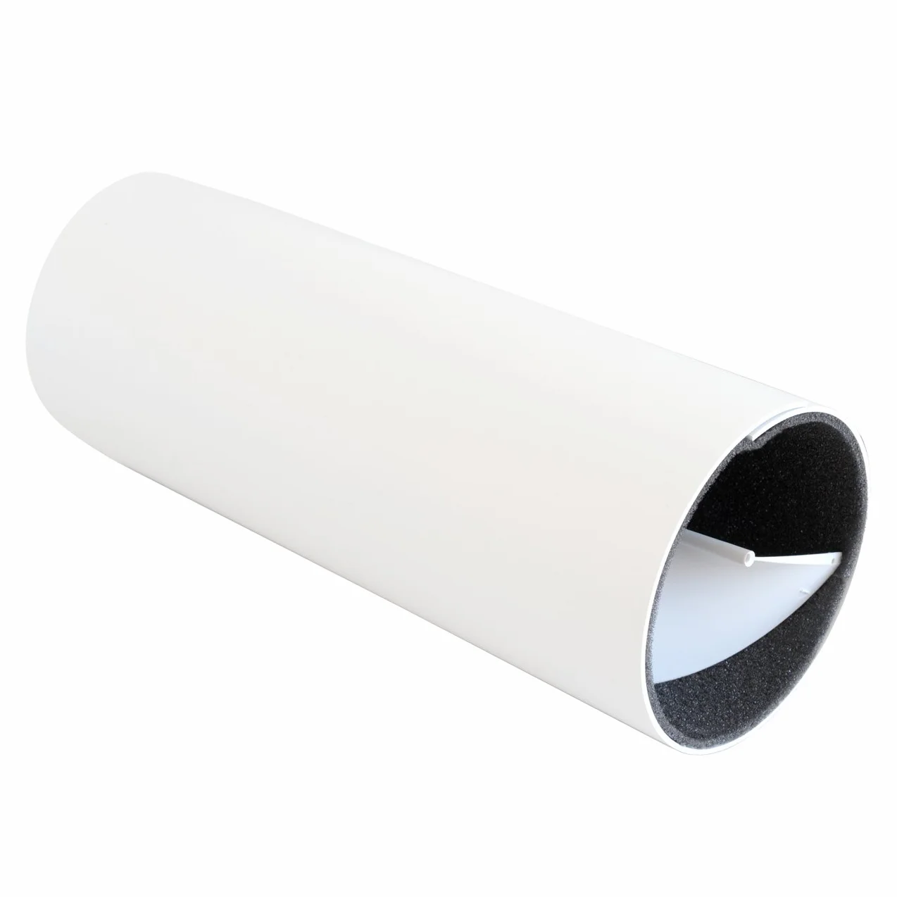 La Ventilazione HE3430 Silenziatore Acustico Elicoidale per Fori, Bianco, 300 mm-120 mm