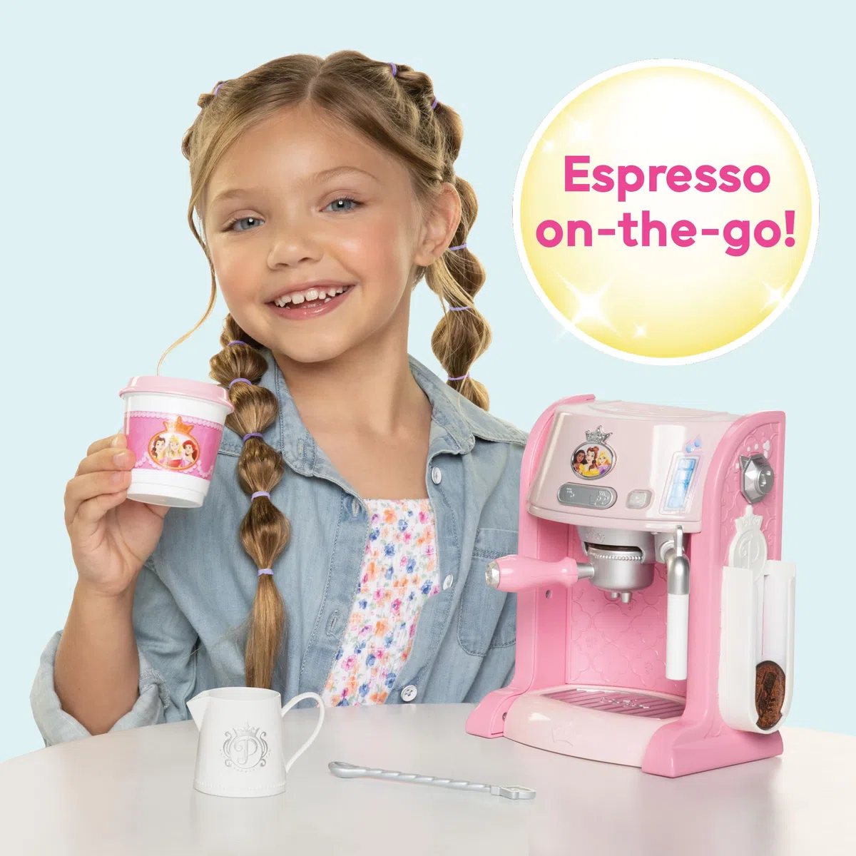 Disney Style Collection - Macchina Espresso Delle Disney Princess, Si Illumina ed Emette Suoni Come Una Vera Macchina del Caffè