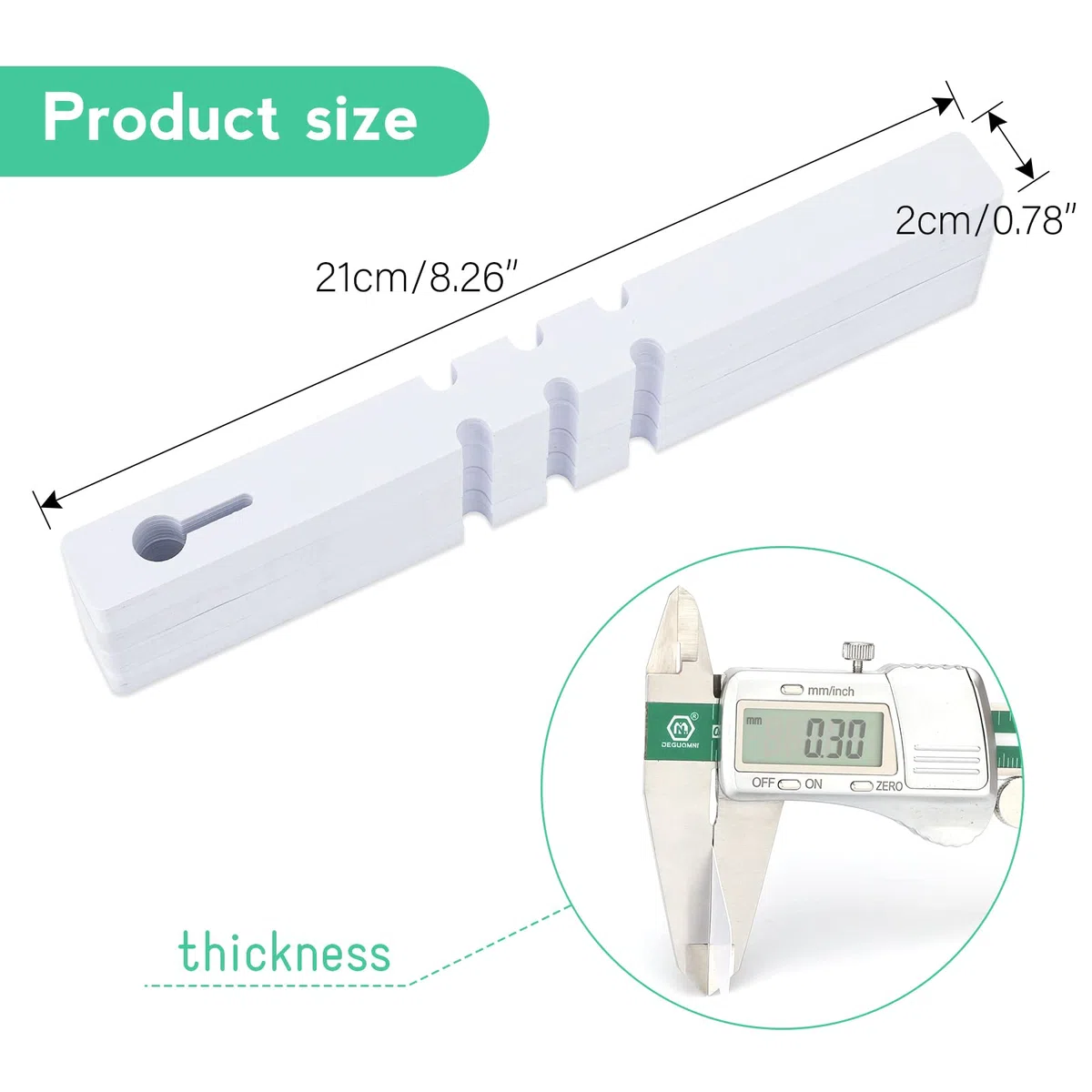 KINGLAKE 600 pezzi 21X2CM etichette targhette per piante etichetta di plastica giardino esterna Etichetta da appendere ad anello ，bianco