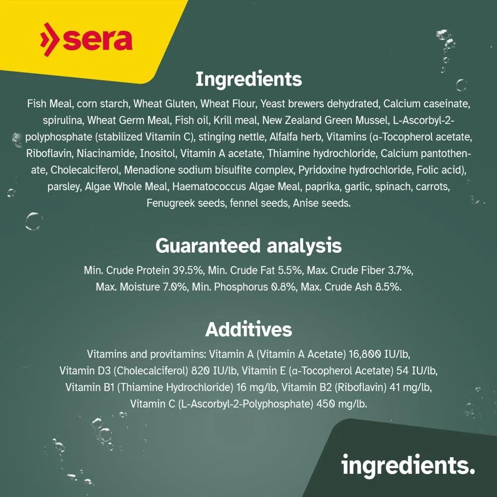 sera koi professional spring & fall 2,2 kg | mangime per Koi 2.200 g | facilmente digeribile