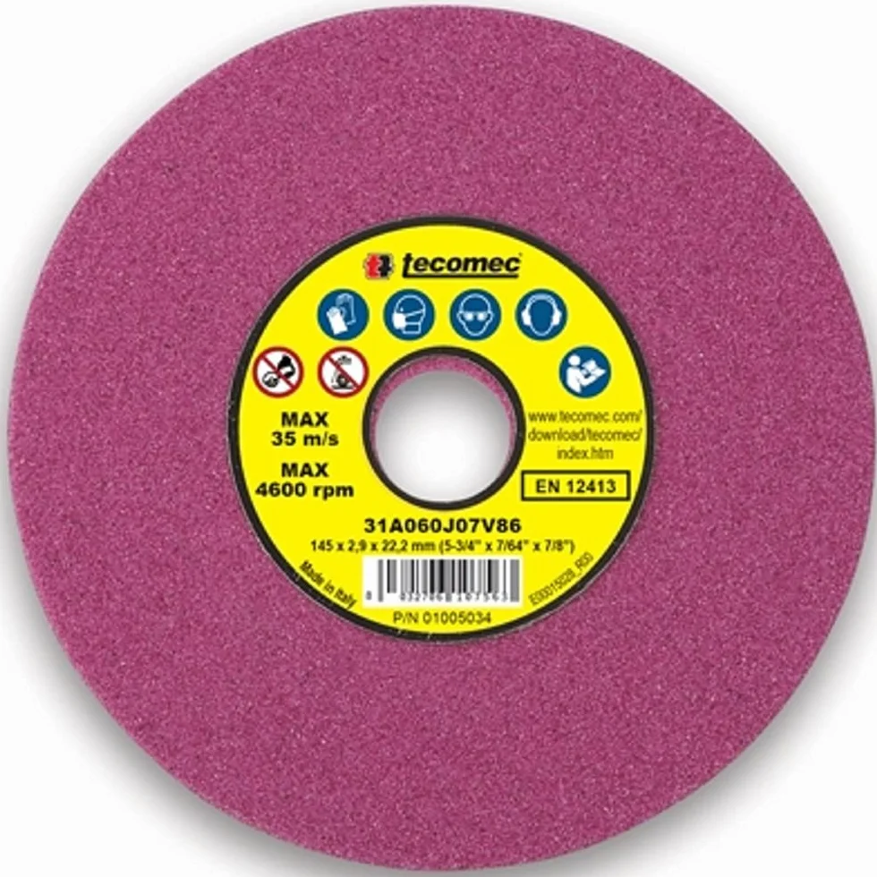 Tecomec Mola Ø 145 Per affilatrici K00204005,Corallo,3,2 mm