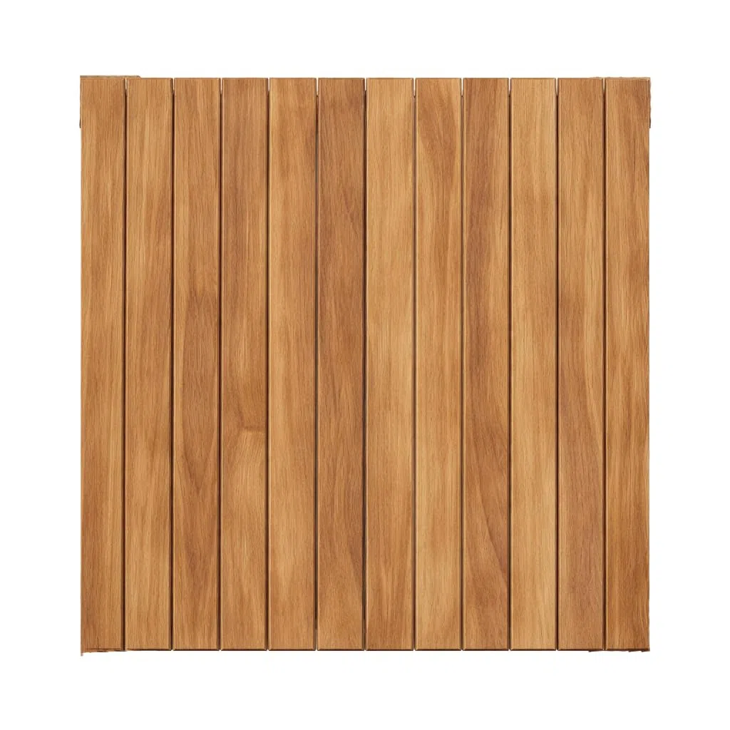 Tavolo Pieghevole Burraco 80×80 cm in Teak | Tavolo Salvaspazio da Giardino per 4 persone | Certificato FSC