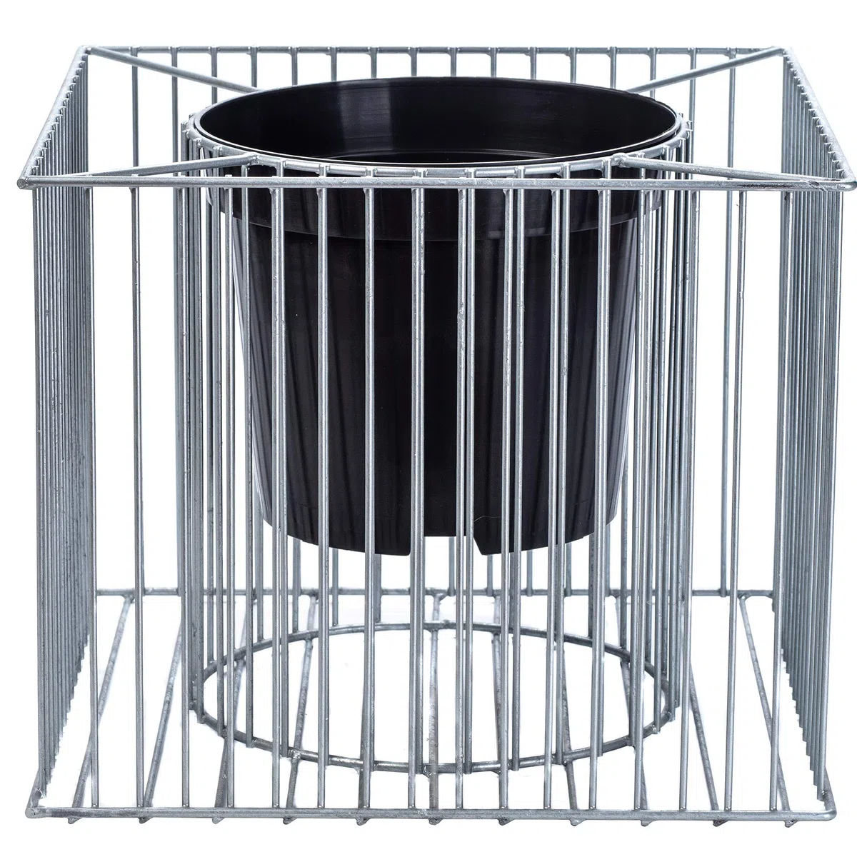 KADAX Set di 39 Gabion Casket pianta, gabion, vaso di fiori per esterno, fiori, giardino, terrazza, fioriera rotonda in acciaio zincato, fioriera, decorazione, cesto di pietra, (Ř 53 cm, H: 33