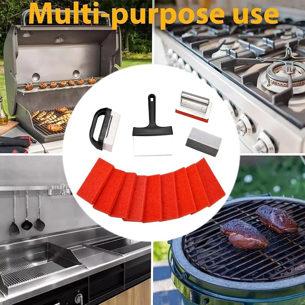 Teppanyaki - Set di pulizia per la griglia e la pulizia della piastra con risultati comprovati