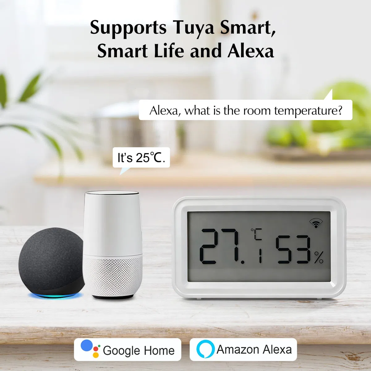Termometro Ambiente Interno, Igrometro Umidità Casa WiFi, Con Smart Alert, Archiviazione dei dati, Termoigrometro per camera da letto, Magazzino, Cantina, Serra
