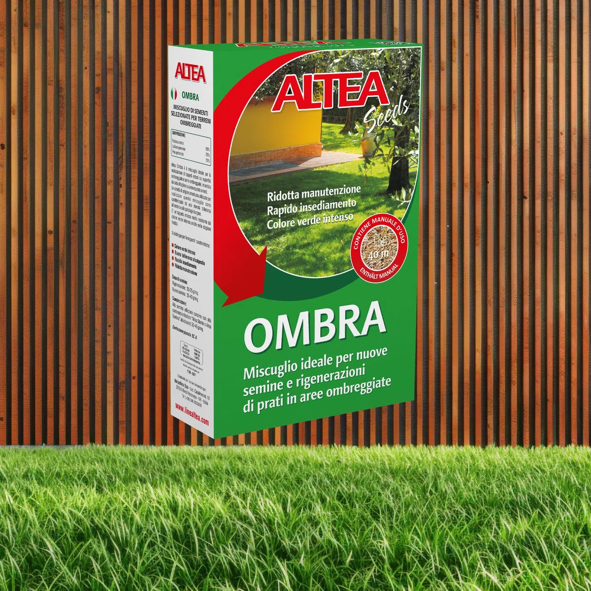 Tecnokit Semi Per Prato Ombreggiato, Miscuglio Resistente Per Aree Con Poca Luce, Semi Prato Crescita Rapida e Uniforme, Sementi Per Prato Rigogliose, Confezione 1kg - 40mq
