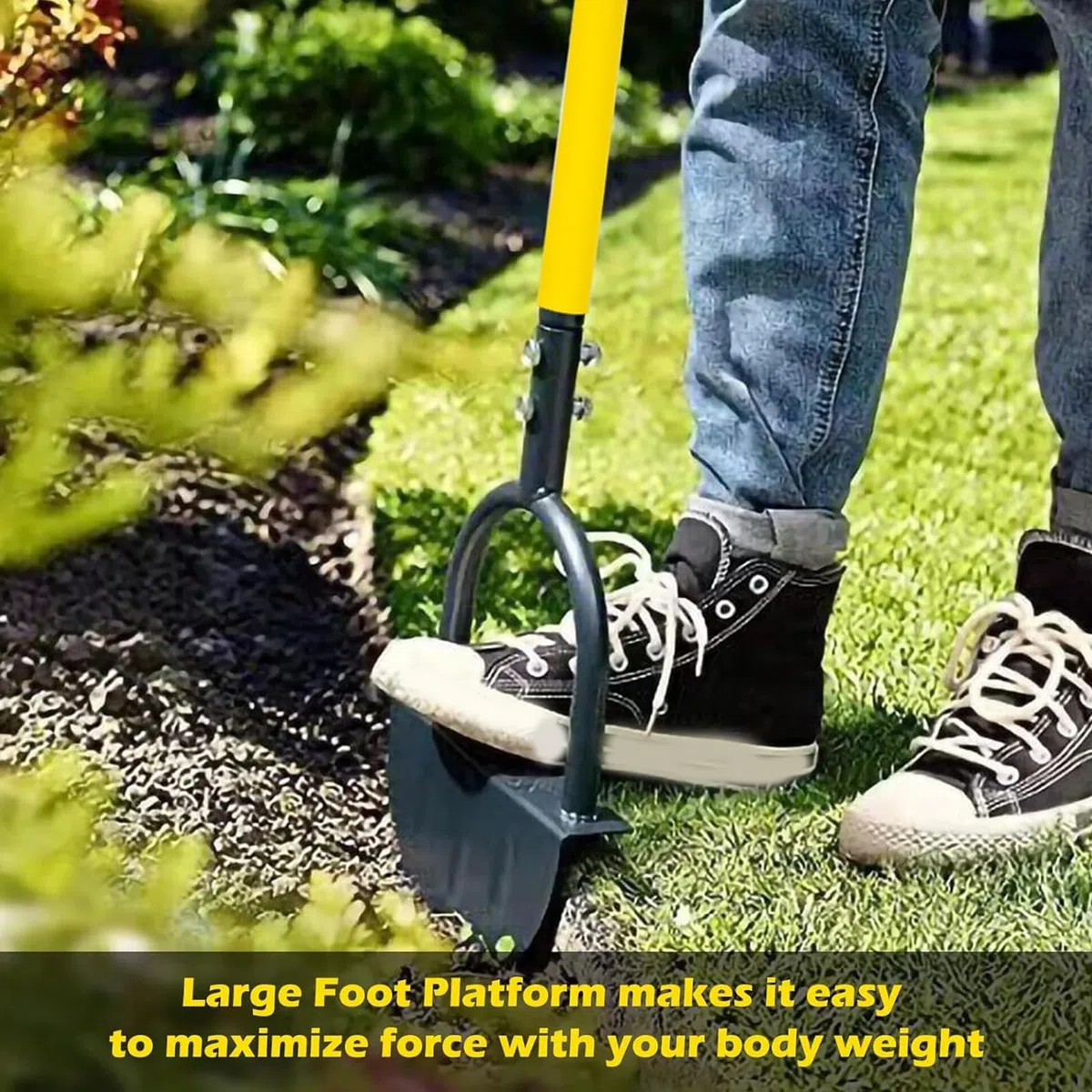 Garden Weasel Edger Carbon Steel Half Moon Manual Lawn Edger T Manico l'agricoltura giardinaggio