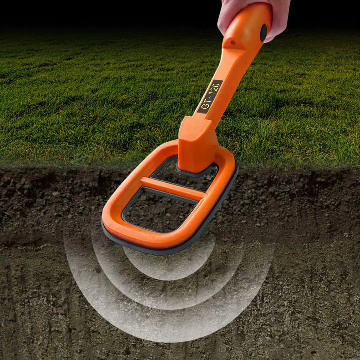 Metal Detector subacqueo manuale, metal detector impermeabile 9,84 piedi per adulti, rilevatore oro leggero con LED e indicatore di alimentazione