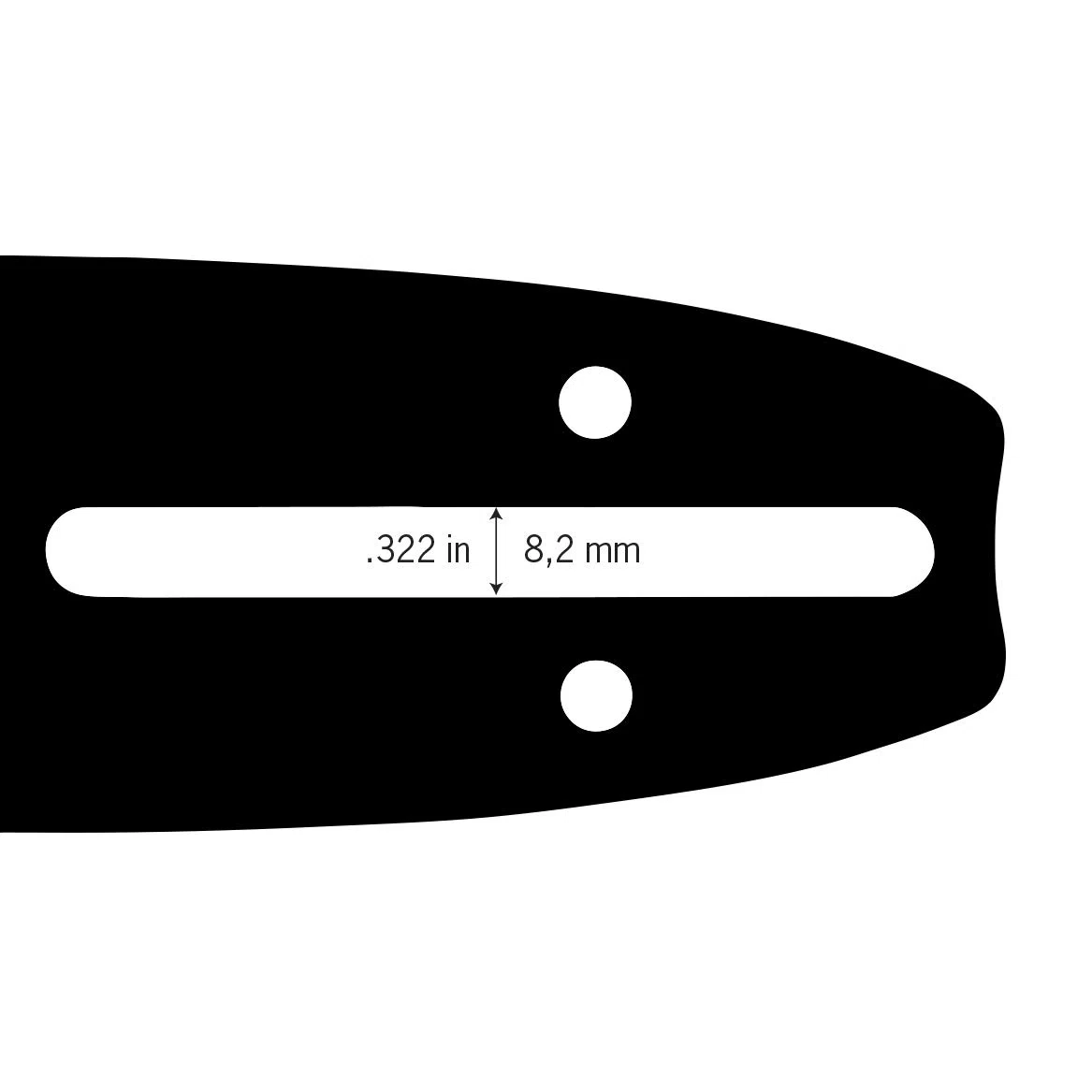 Oregon Barra di Guida per Motosega con Lama Reversibile da 14" (35 cm) Supporto Motore A041, Passo a Basso Profilo da 3/8", Calibro 1,1 mm, Compatibile con Makita, Bosch, Worx e altro