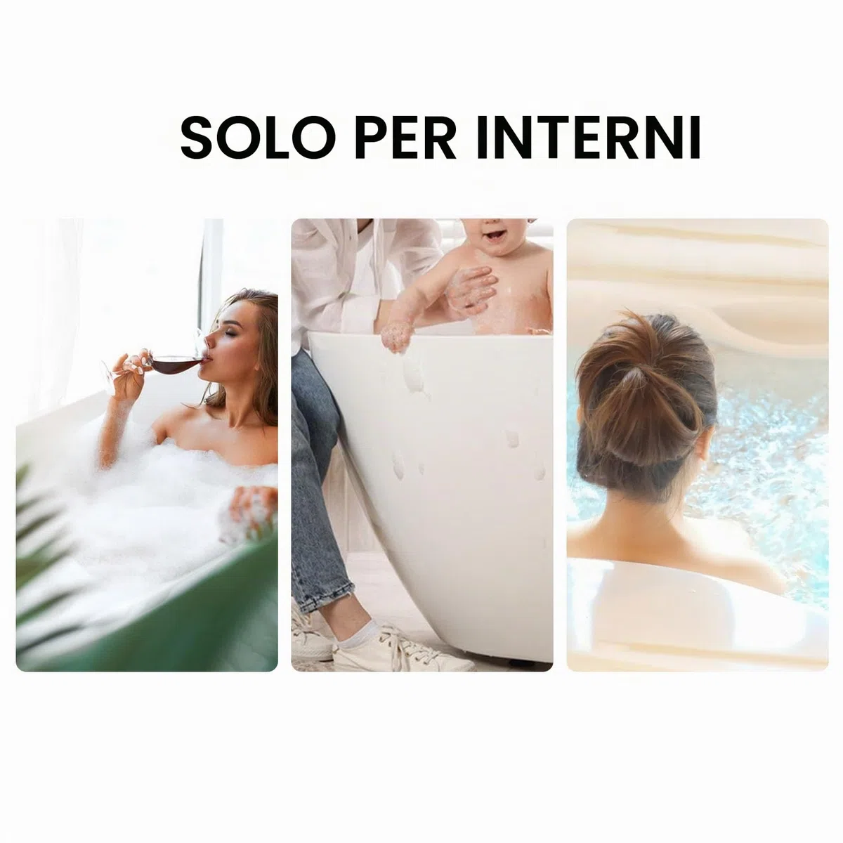 Tnfeeon Riscaldatore per Piscina Riscaldatore Elettrico per Vasca Idromassaggio Termostato per L'acqua con Controllo della Temperatura Riscaldamento Autonomo per Vasca Idromassaggio (3KW)