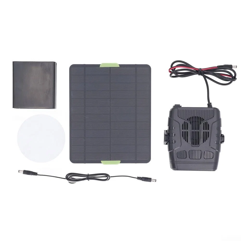 Whychstore radiatore del pannello solare dei cristalli 20W, radiatore all'aperto di Protable per la serra, capannone, casa dell'animale domestico