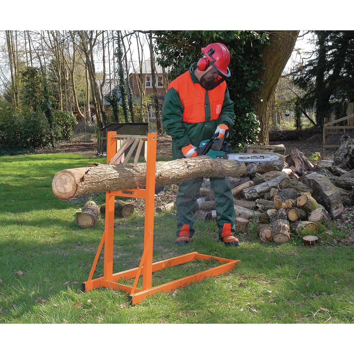 Draper 32273 Supporto per Tronchi, Arancia