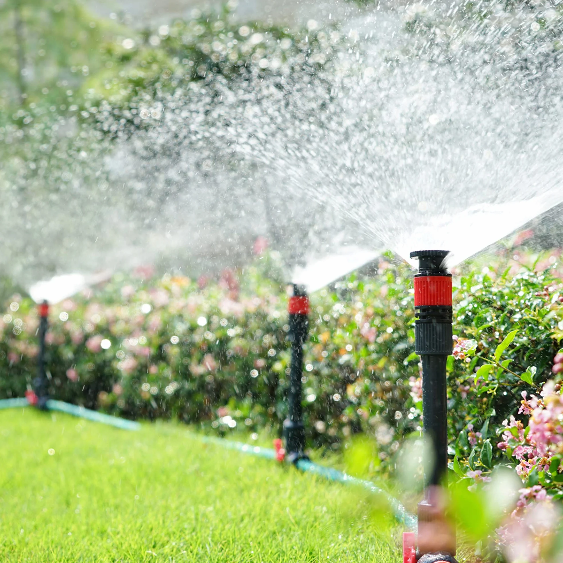 Eden 96093 - Irrigatore da giardino con design flessibile multi-regolabile, con set di estensione, ideale per prodotti da giardinaggio fai da te