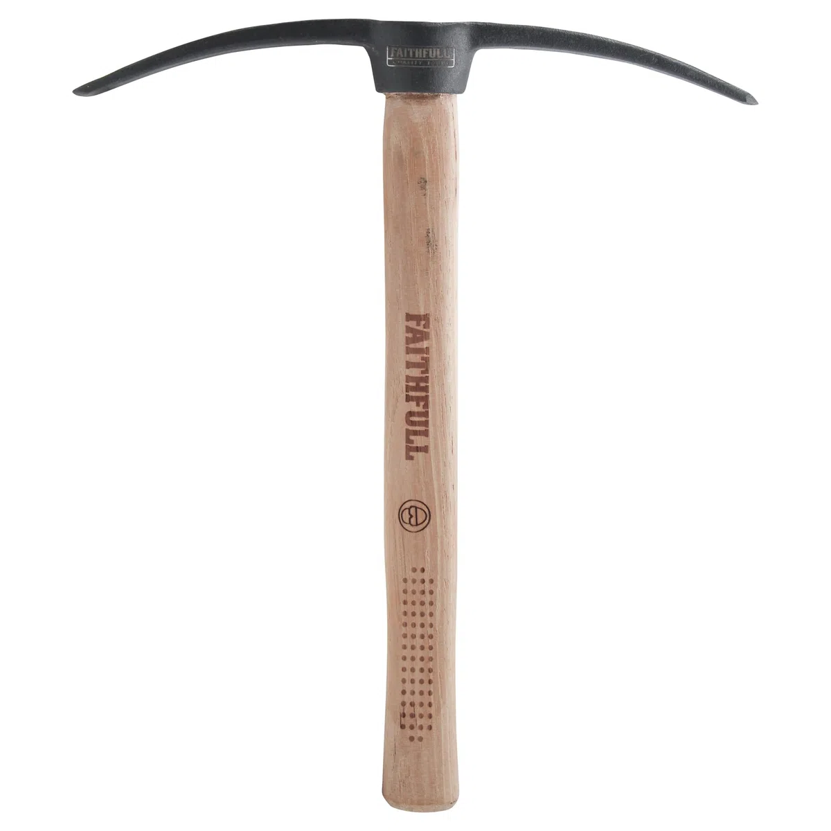 Piccone per malta Faithfull – Scalpello e punta – Attrezzo per muratori con manico in hickory certificato FSC per rastrellare malta, levigare mattoni e scavare argilla – 300 mm (12 pollici)