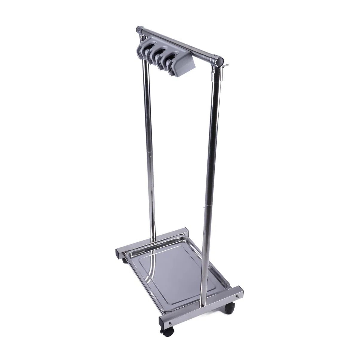 AUNMAS Porta Scopa e Scopa, Organizer per Attrezzi in Acciaio Inossidabile con 3 Ripiani, Portaoggetti Mobile 43,3 X 16,1 X 21,7 Pollici per Garage Domestico, Lavanderia, Balcone (slot)