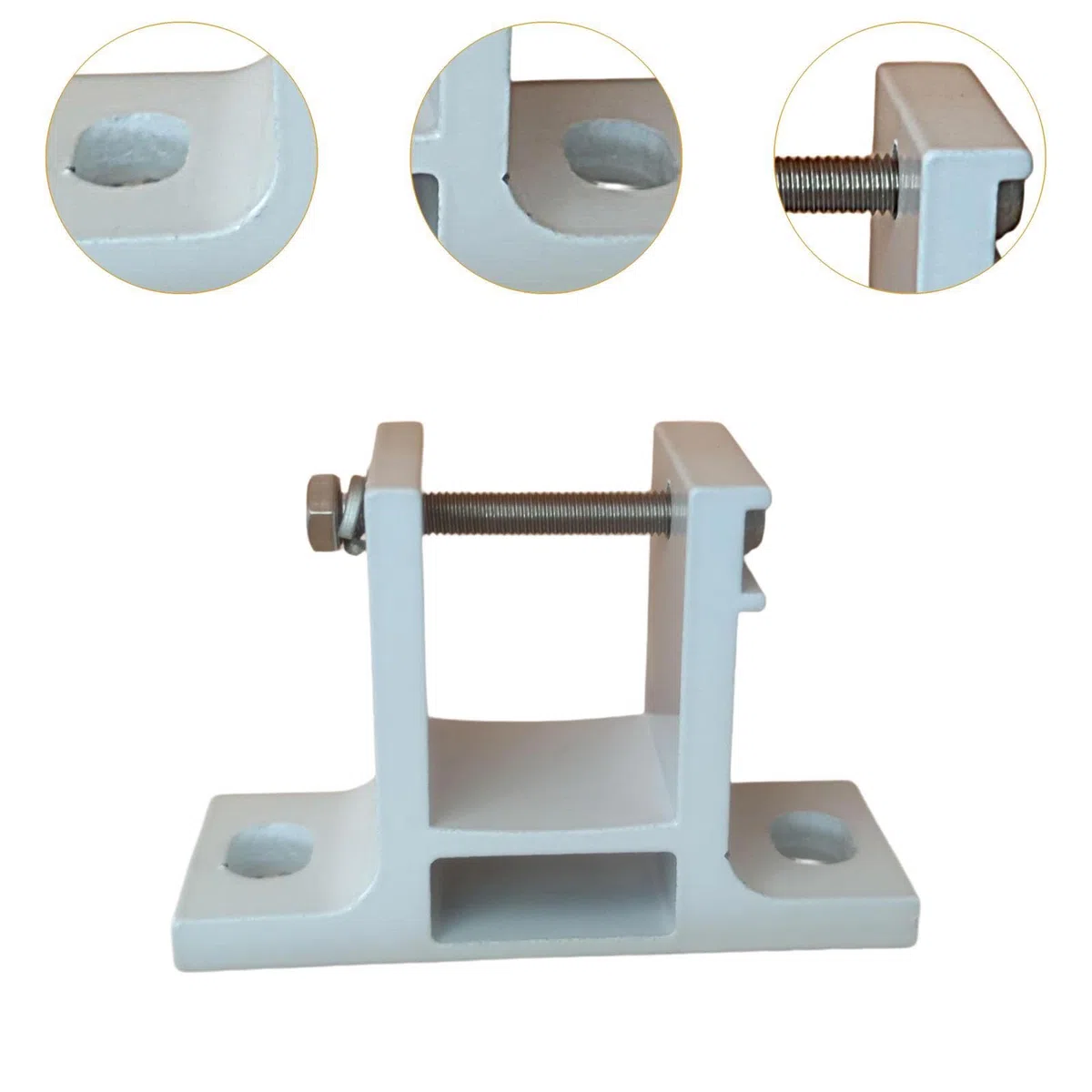 Set di 2 Staffe da Parete per Tenda da Sole, Accessori da Giardino per,