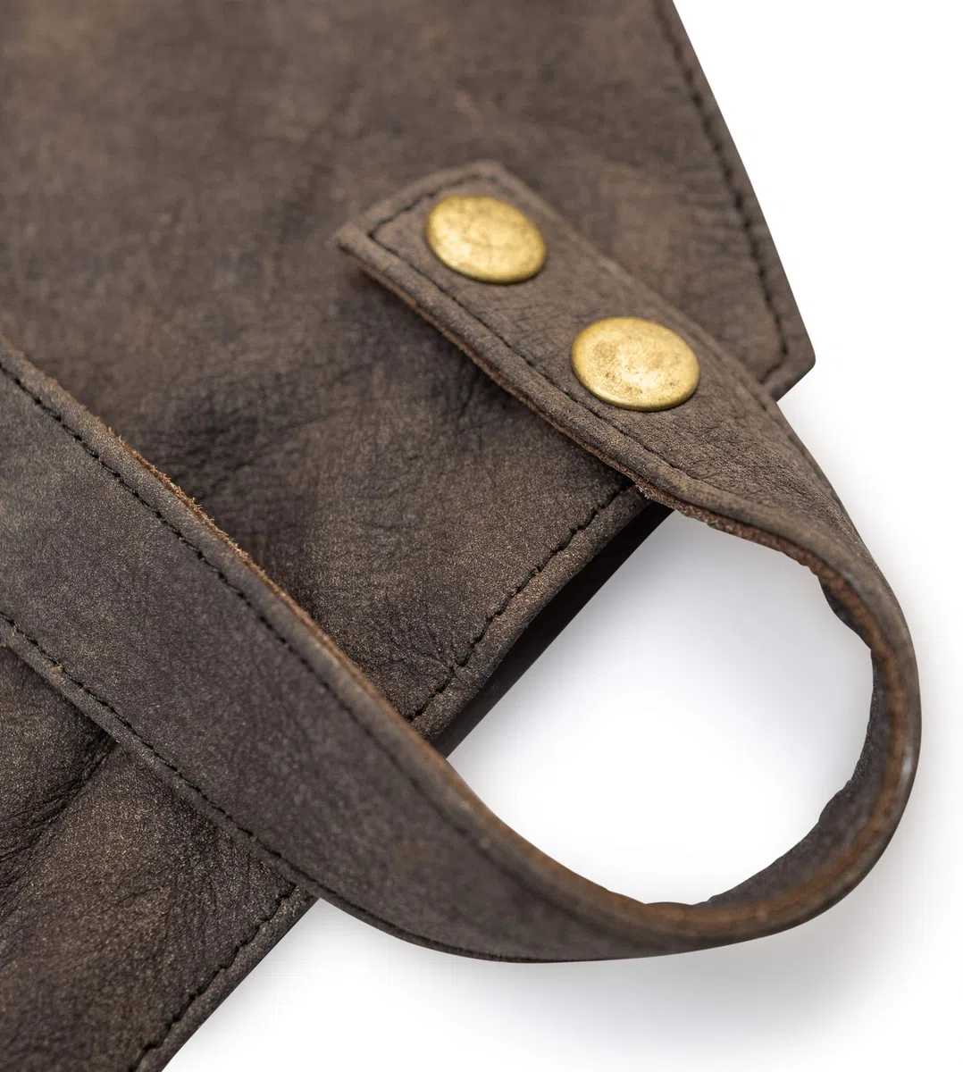 Angus Stoke Grembiule in pelle per barbecue - Grembiule in pelle pieno - Grembiule in pelle vintage - Grembiule per BBQ e cucina - Henry, marrone, Taglia unica