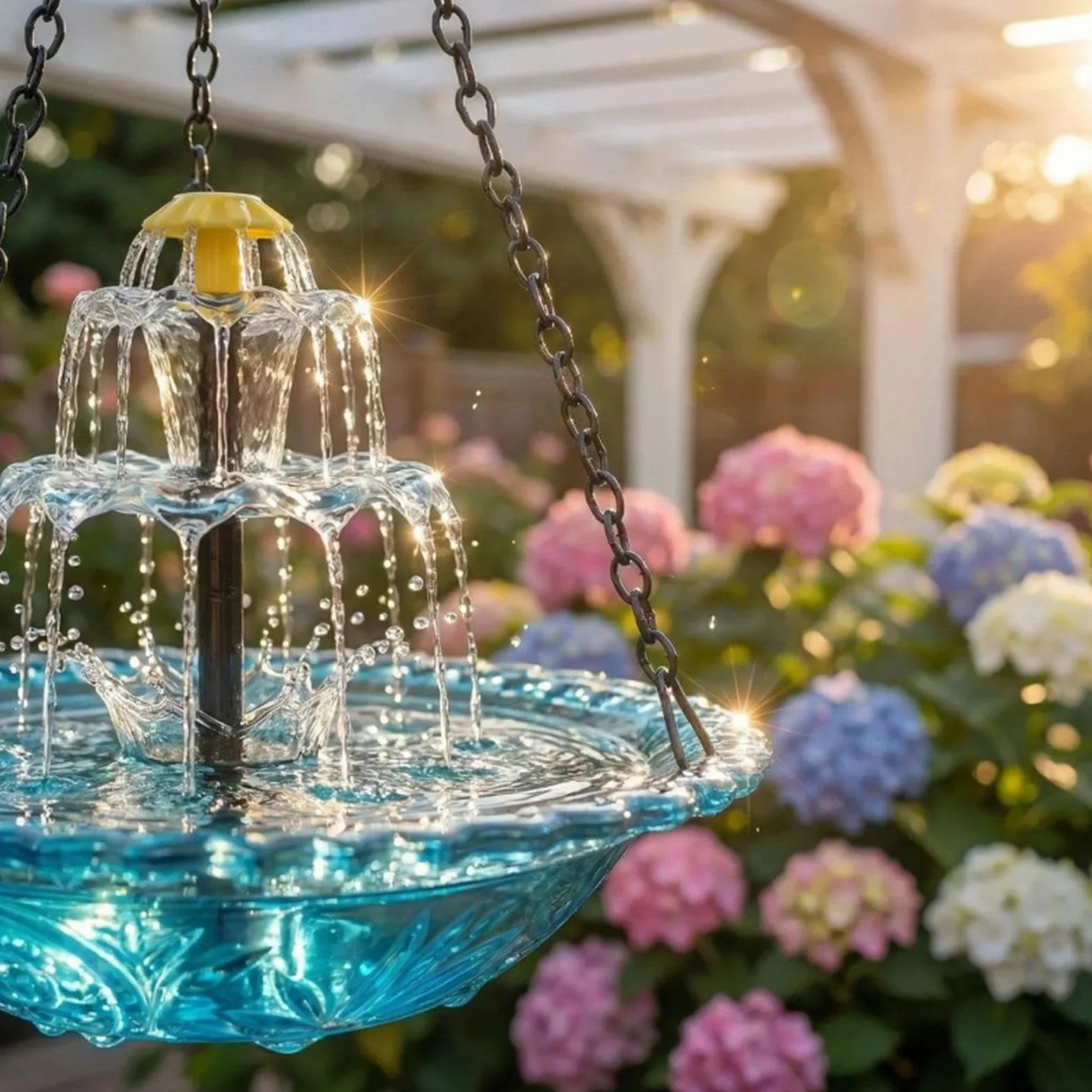 Generico Fontana Solare da Giardino, Pompa Solare per Fontana, Abbeveratoio per, Fontanas Solares per Bagno per, Decorativa con Pompa E Spruzzatore, Decorazione da Giardino per Aiuole O Balconi