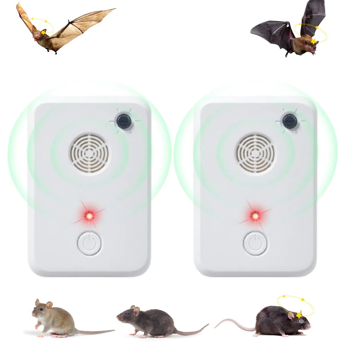 Dispositivi di Detergenza per Pipistrelli: Inserisci il Detergente per Pipistrelli per Attico, Esterni e Interni - Sistema di Rimozione e Tenuta Lontano dei Pipistrelli per Veranda, Casa, Amichevole