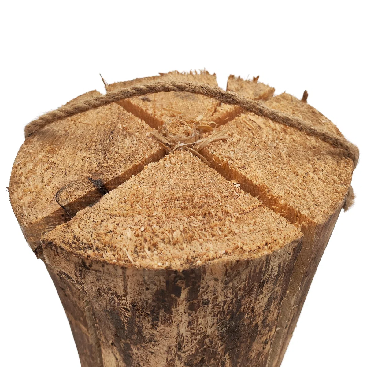 Jack's - Fiaccole svedese, 3 pezzi, grande 25 cm di altezza, set di fiaccole da giardino, diametro 17 – 24 cm, durata fino a 2 ore, in legno, 100% naturale