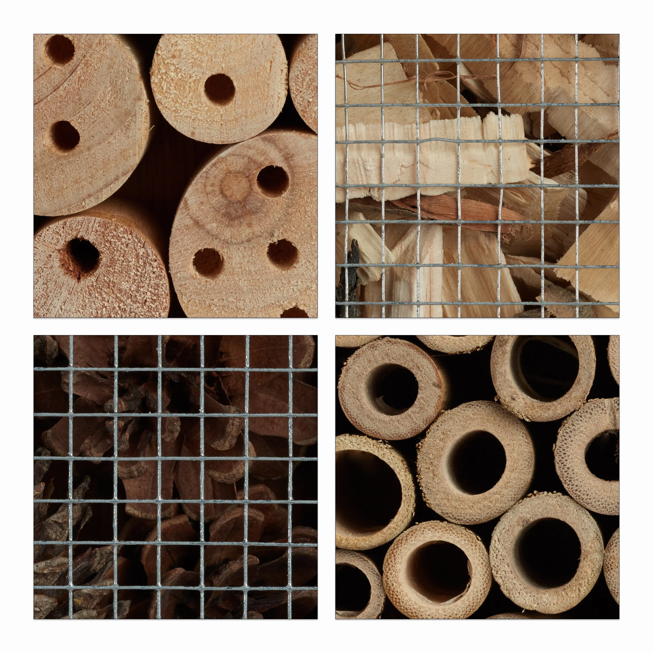 Relaxdays Casetta per Insetti Grande 48 cm, da Appendere, Hotel per Api e Casa per Farfalle, in Legno, Marrone Naturale