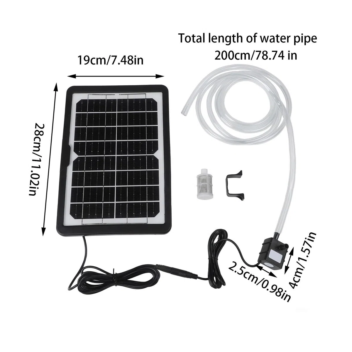 Fontana Solare Ad Acqua 6W 9V Decorazione Acquatica Con Filtro | Kit Pompa Solare Da Fontana Per Laghi, Vasche Da , Vasche Da Pesci, Acquario, Giardino All'Aperto
