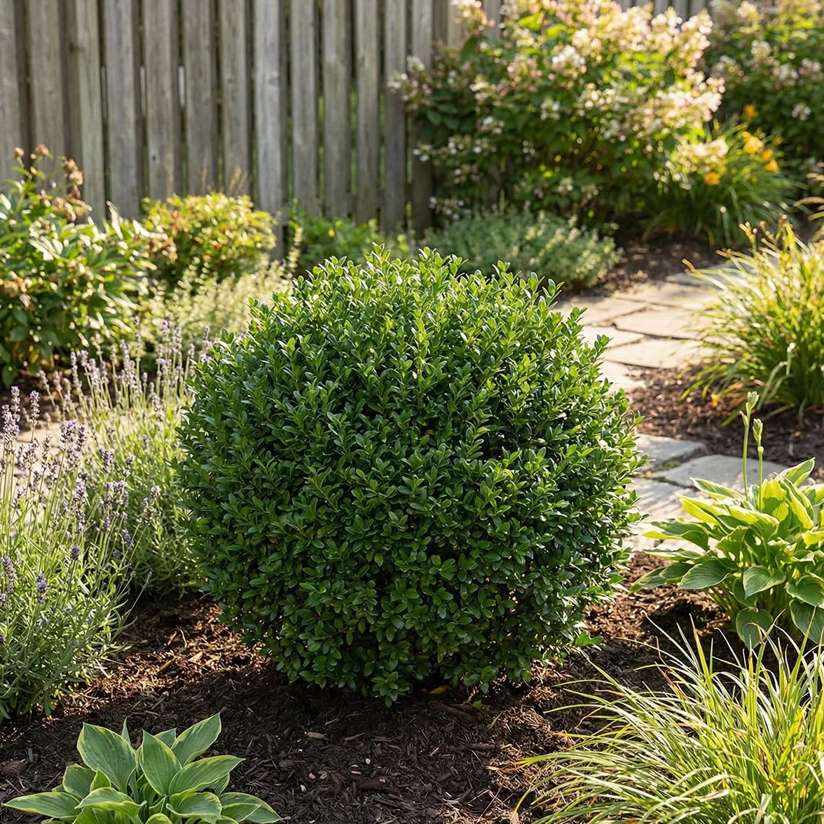 Bloomique - Set di 3 - Ilex Crenata Jenny - Agrifoglio giapponese - Gaultheria - Resistente - Piante da balcone - Altezza 10-20 cm - Vaso 10 cm