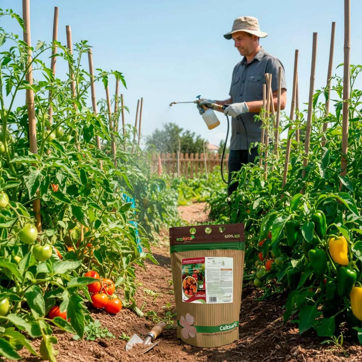CULTIVERS Concime al Calcio per Pomodori e Peperoni 1 kg Biologico a Azione Immediata Correttore di Carenze Migliora la Fruttificazione e Rafforza la Resistenza Naturale della Coltura
