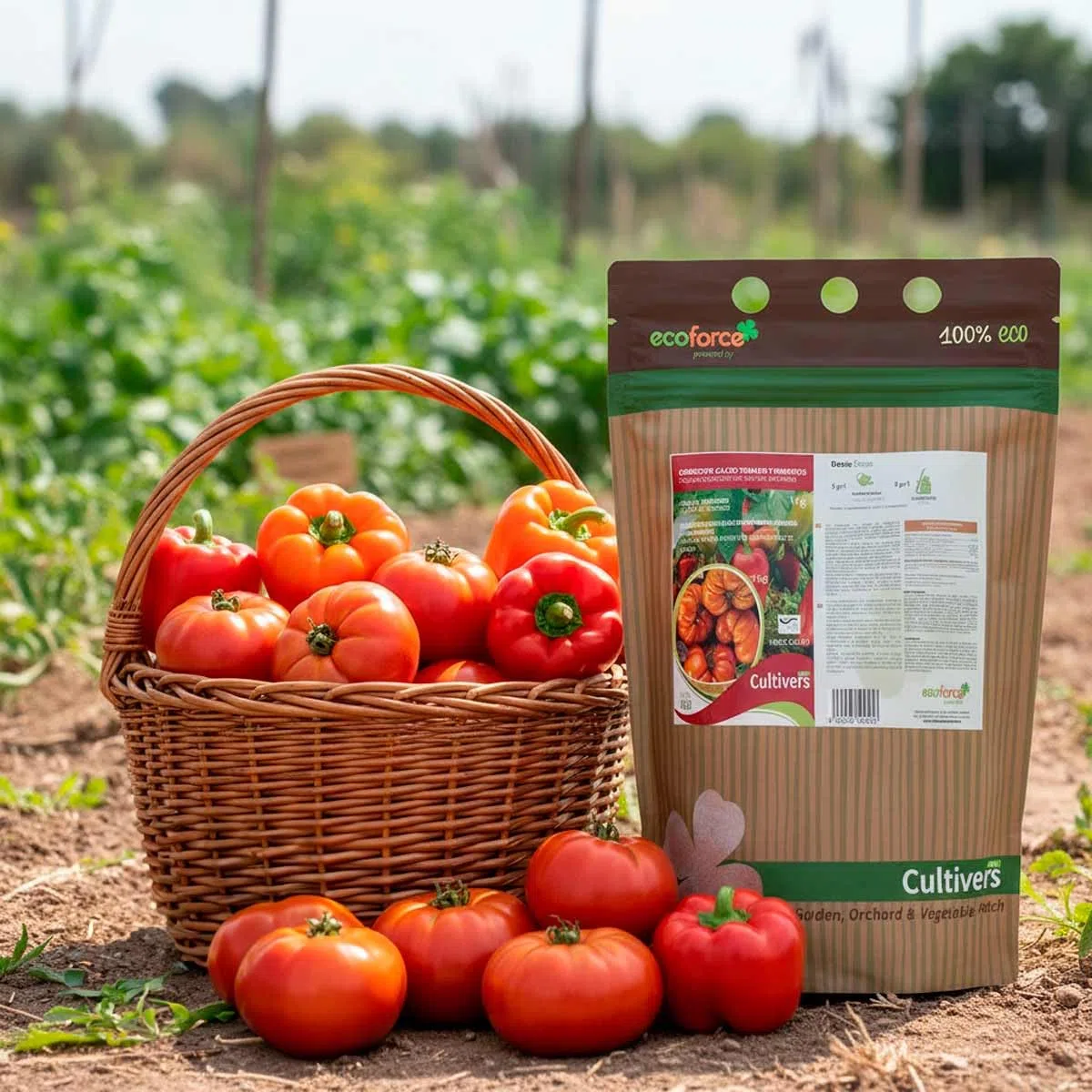 CULTIVERS Concime al Calcio per Pomodori e Peperoni 1 kg Biologico a Azione Immediata Correttore di Carenze Migliora la Fruttificazione e Rafforza la Resistenza Naturale della Coltura