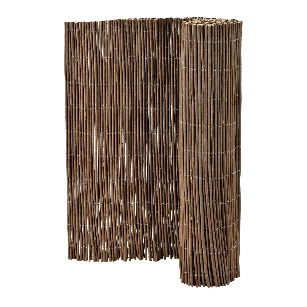 casa.pro Recinzione Frangivista in Rami di Salice 500 x 150 cm | Schermatura a Tappetino Divisorio per Giardino Terrazza Balcone Protezione Vento Sole Privacy Leggera Marrone