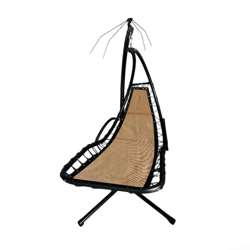 Minhe Tessuto di ricambio per sedia a dondolo da giardino, 64 x 197 x 23 cm, tessuto di ricambio per riparazione di sedie sospese, con borsa laterale (1 pezzo senza tasche)